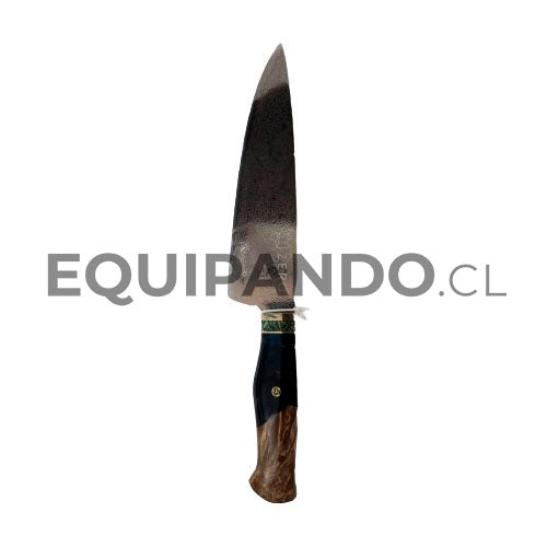 Cuchillo Chef De Cocina 7.6'' - Zero Knives - Pro Blue Damascus