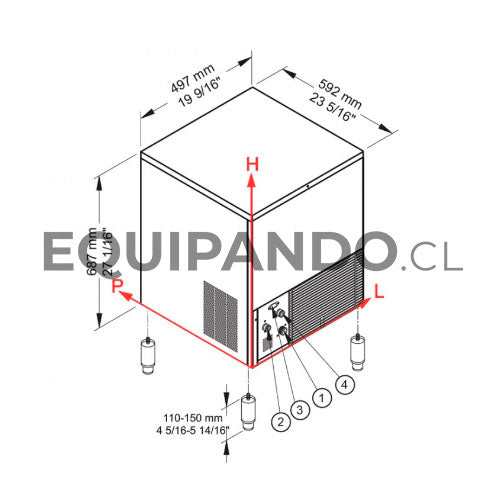 FABRICADORA DE HIELO BREMA CB-425