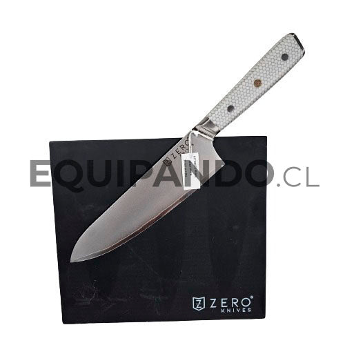 Cuchillo Cocina 8,0'' - Zero Knives - White Pearl