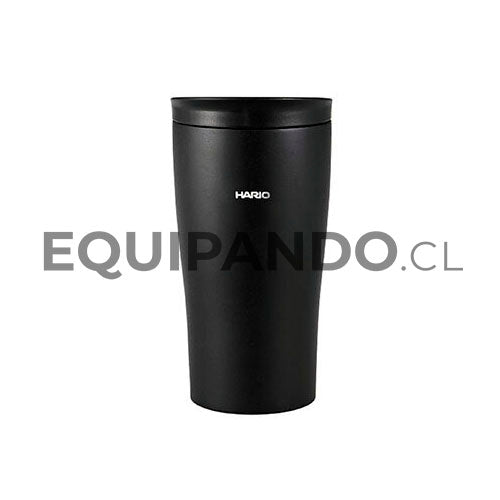 VASO TÉRMICO CON TAPA DE 300 ML NEGRO HARIO