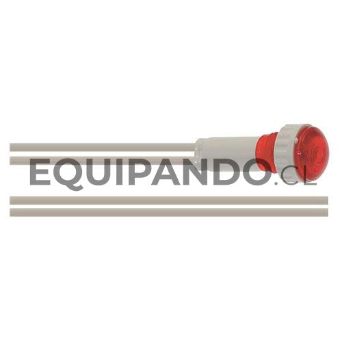 Luz Piloto LED 22mm Rojo 220V | Señalización Tablero