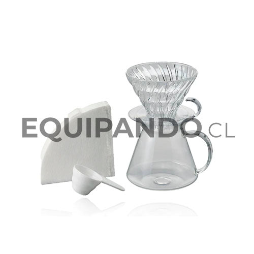 KIT DE VIDRIO HARIO, TODO LO NECESARIO PARA UN BUEN CAFÉ