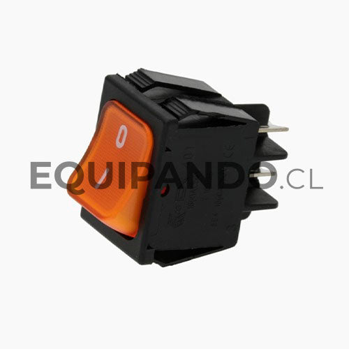 INTERRUPTOR TECLA NARANJA 250V 16A