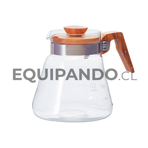 JARRA DE PREPARACIÓN DE CAFÉ HARIO DE 600 ML DE MADERA